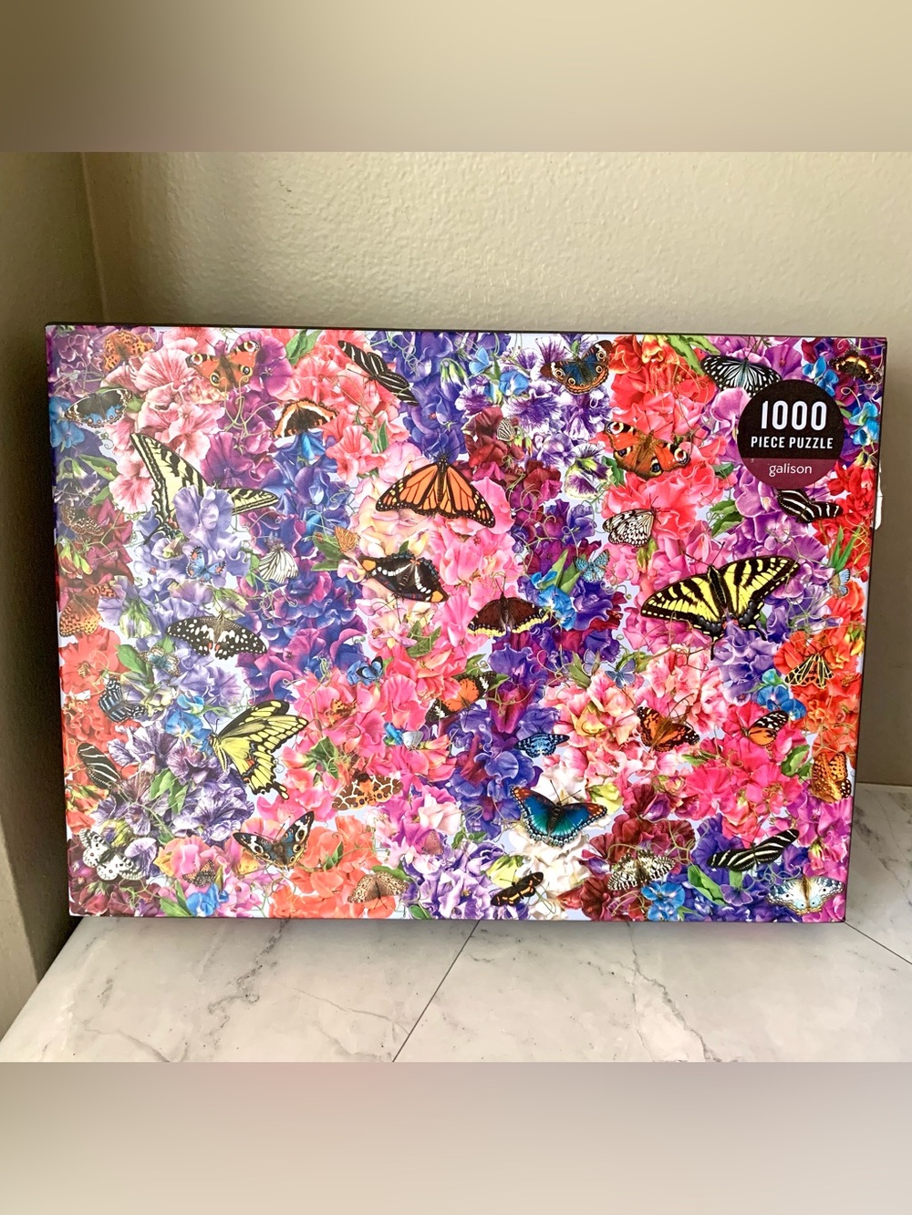 Galison Butterflies in the Sweet Peas – 1000 Piece Jigsaw Puzzle